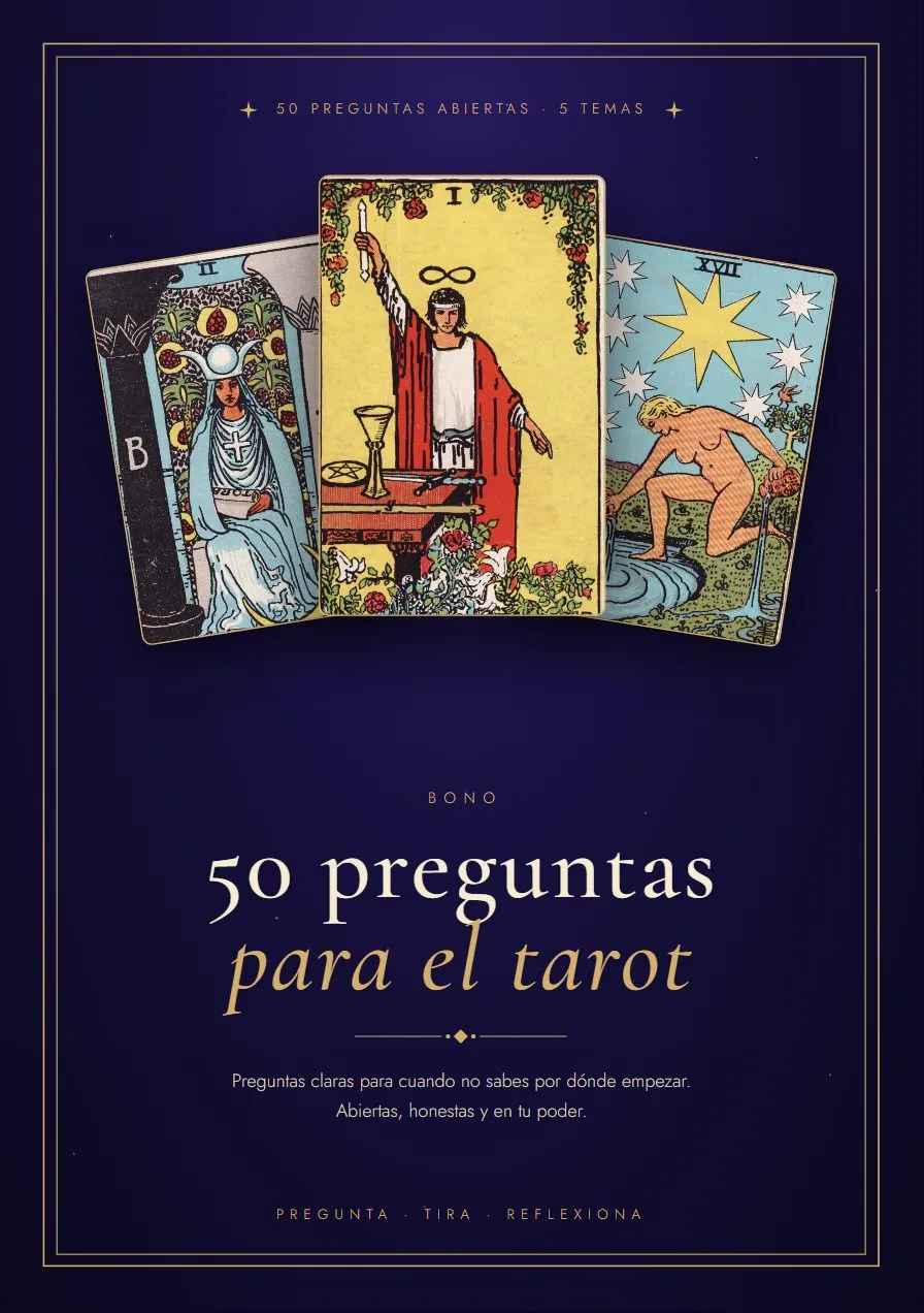 Portada de 50 preguntas para hacerle al tarot